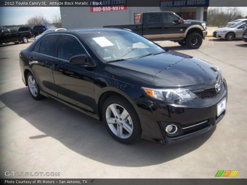 Attitude Black Metallic / Black 2012 Toyota Camry SE
