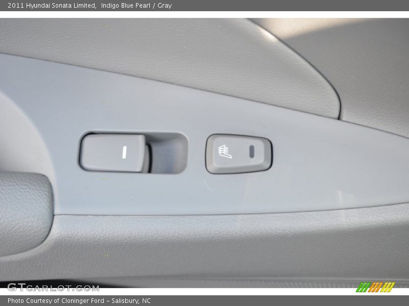 Indigo Blue Pearl / Gray 2011 Hyundai Sonata Limited