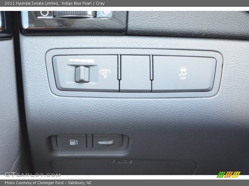 Indigo Blue Pearl / Gray 2011 Hyundai Sonata Limited