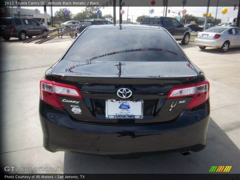 Attitude Black Metallic / Black 2012 Toyota Camry SE