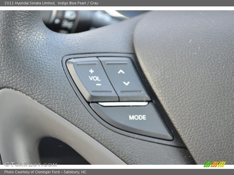Indigo Blue Pearl / Gray 2011 Hyundai Sonata Limited