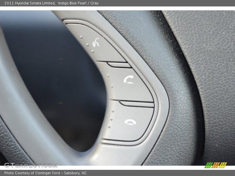 Indigo Blue Pearl / Gray 2011 Hyundai Sonata Limited
