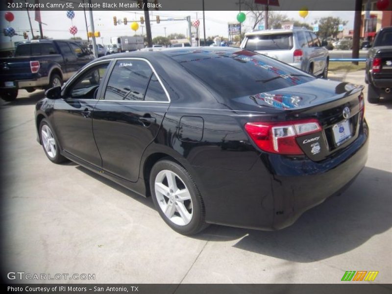 Attitude Black Metallic / Black 2012 Toyota Camry SE