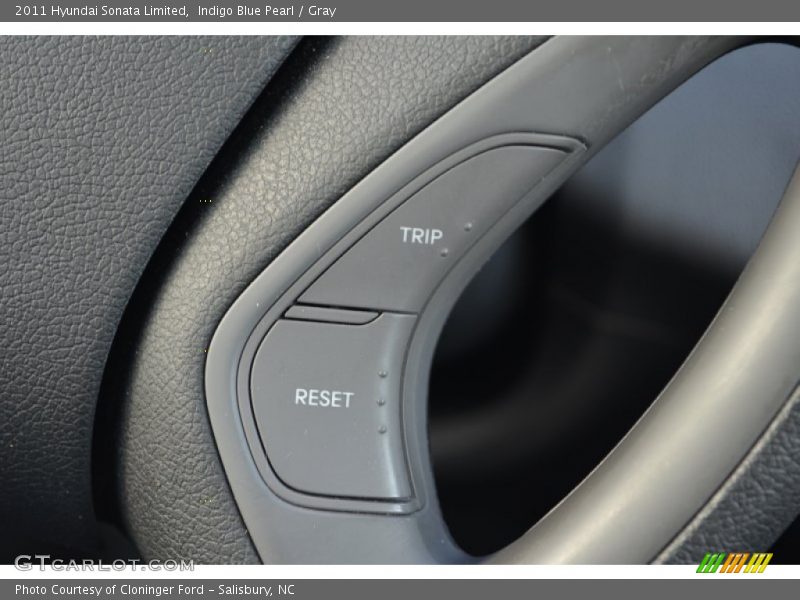 Indigo Blue Pearl / Gray 2011 Hyundai Sonata Limited