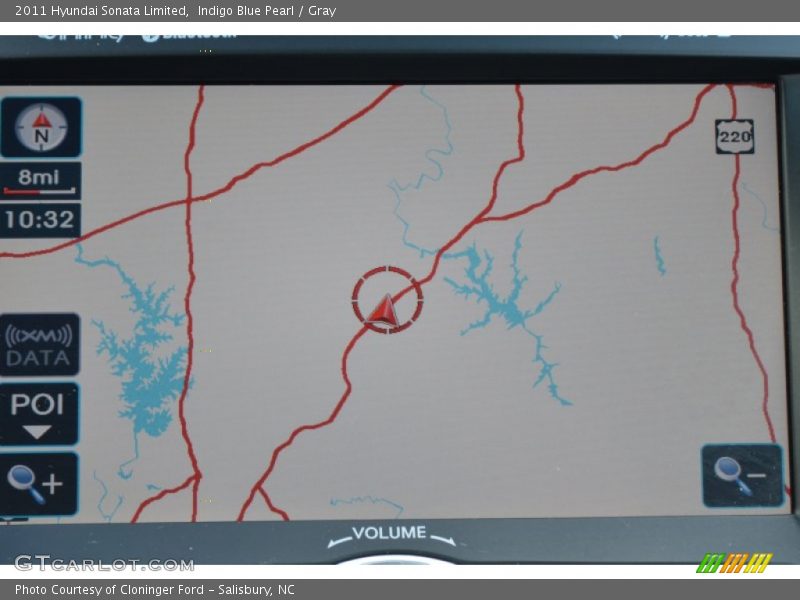 Indigo Blue Pearl / Gray 2011 Hyundai Sonata Limited