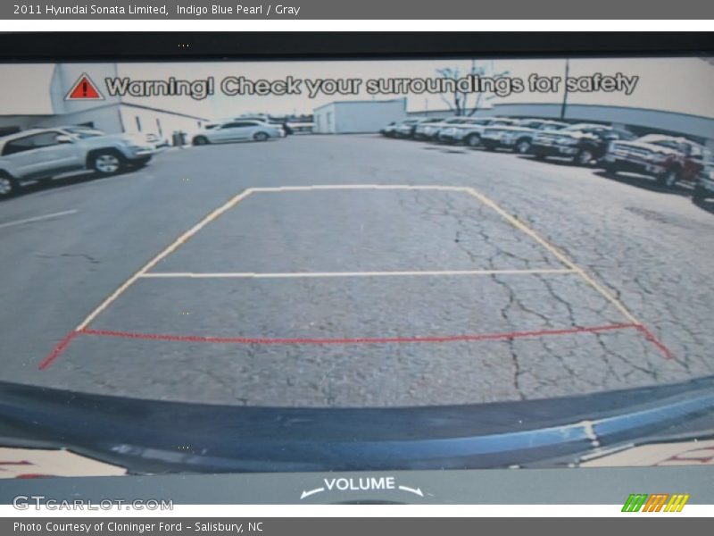 Indigo Blue Pearl / Gray 2011 Hyundai Sonata Limited
