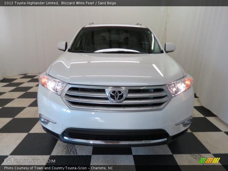 Blizzard White Pearl / Sand Beige 2013 Toyota Highlander Limited