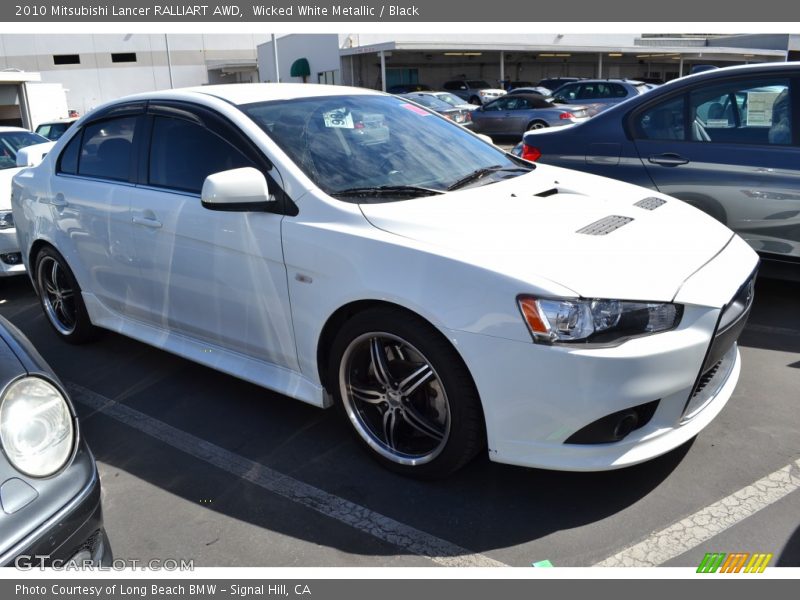 Front 3/4 View of 2010 Lancer RALLIART AWD