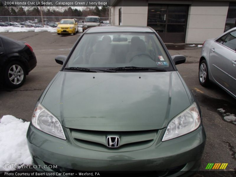 Galapagos Green / Ivory Beige 2004 Honda Civic LX Sedan
