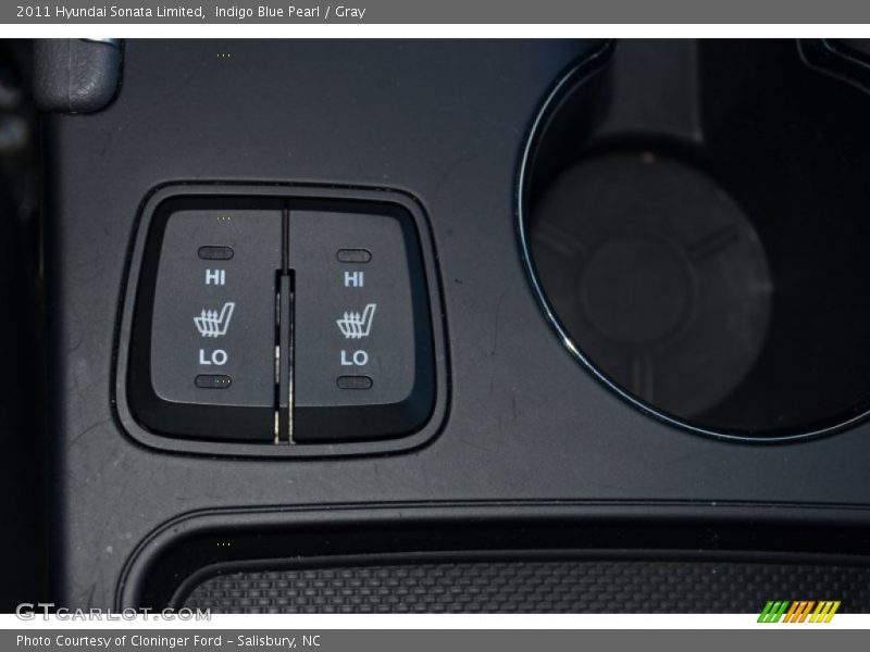 Indigo Blue Pearl / Gray 2011 Hyundai Sonata Limited