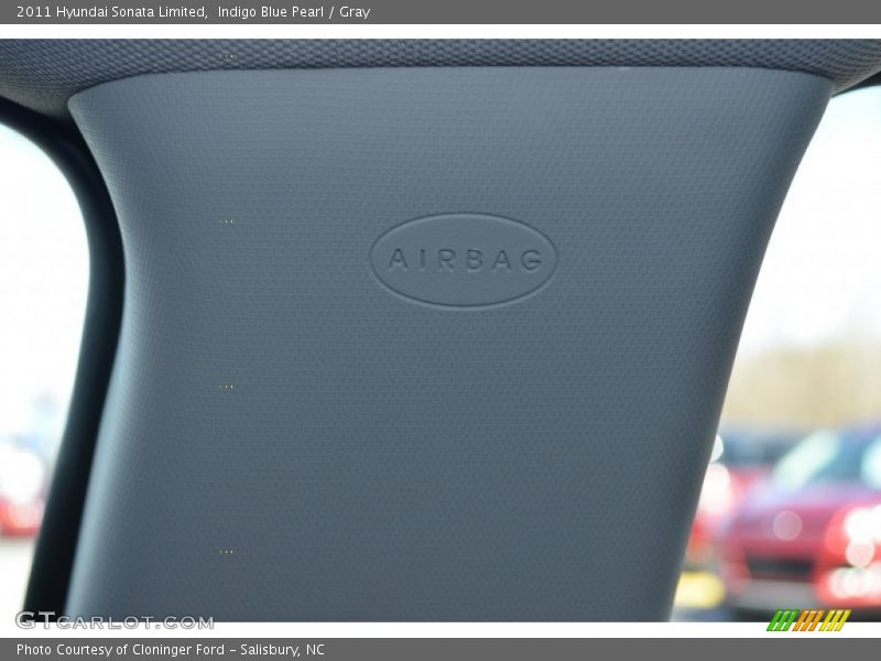 Indigo Blue Pearl / Gray 2011 Hyundai Sonata Limited