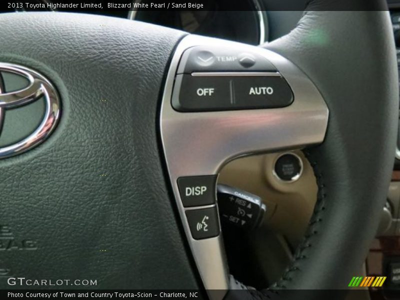 Blizzard White Pearl / Sand Beige 2013 Toyota Highlander Limited