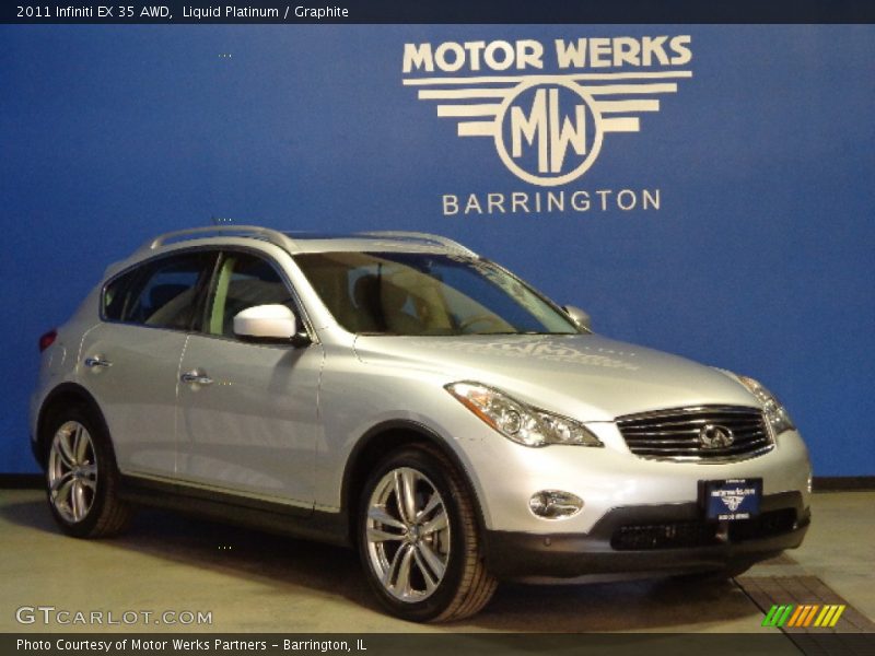 Liquid Platinum / Graphite 2011 Infiniti EX 35 AWD