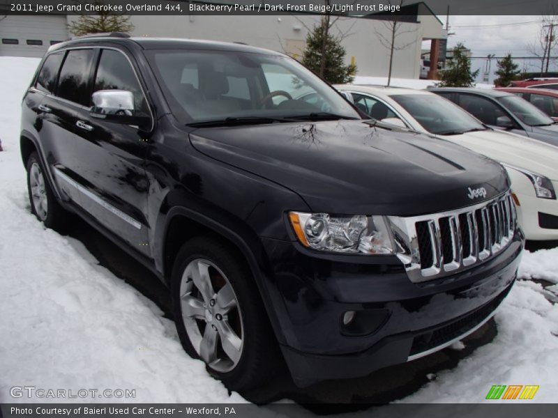 Blackberry Pearl / Dark Frost Beige/Light Frost Beige 2011 Jeep Grand Cherokee Overland 4x4