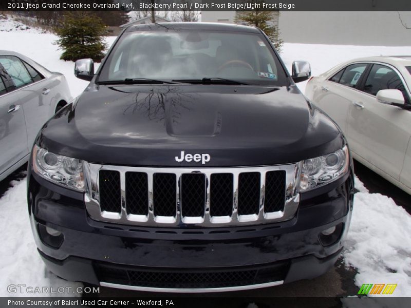 Blackberry Pearl / Dark Frost Beige/Light Frost Beige 2011 Jeep Grand Cherokee Overland 4x4