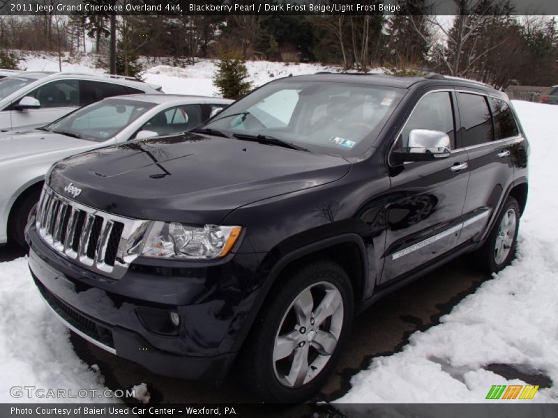 Blackberry Pearl / Dark Frost Beige/Light Frost Beige 2011 Jeep Grand Cherokee Overland 4x4