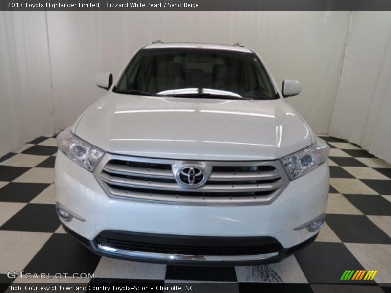 Blizzard White Pearl / Sand Beige 2013 Toyota Highlander Limited