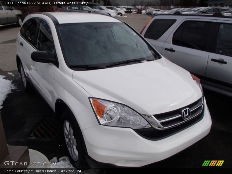 Taffeta White / Gray 2011 Honda CR-V SE 4WD