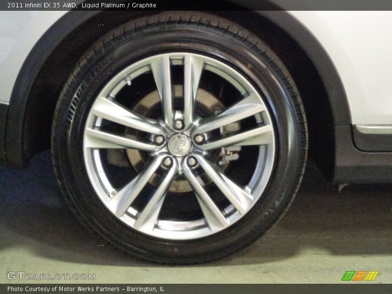 Liquid Platinum / Graphite 2011 Infiniti EX 35 AWD