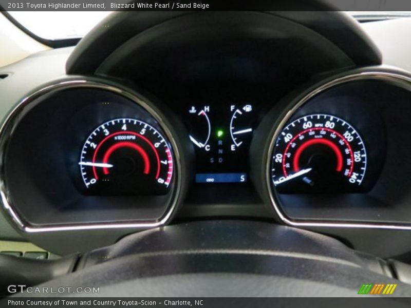 Blizzard White Pearl / Sand Beige 2013 Toyota Highlander Limited