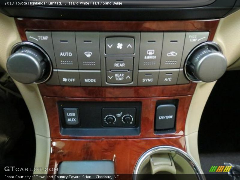 Blizzard White Pearl / Sand Beige 2013 Toyota Highlander Limited