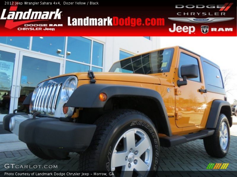 Dozer Yellow / Black 2012 Jeep Wrangler Sahara 4x4