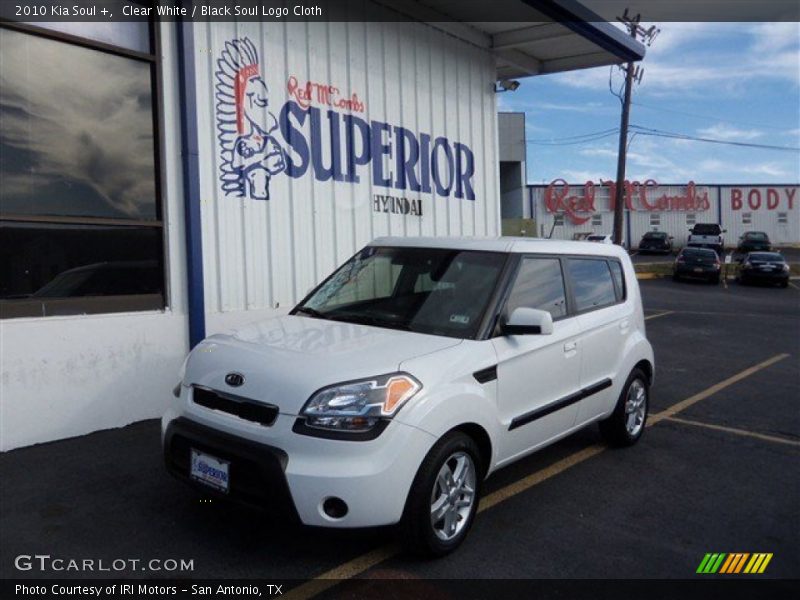 Clear White / Black Soul Logo Cloth 2010 Kia Soul +