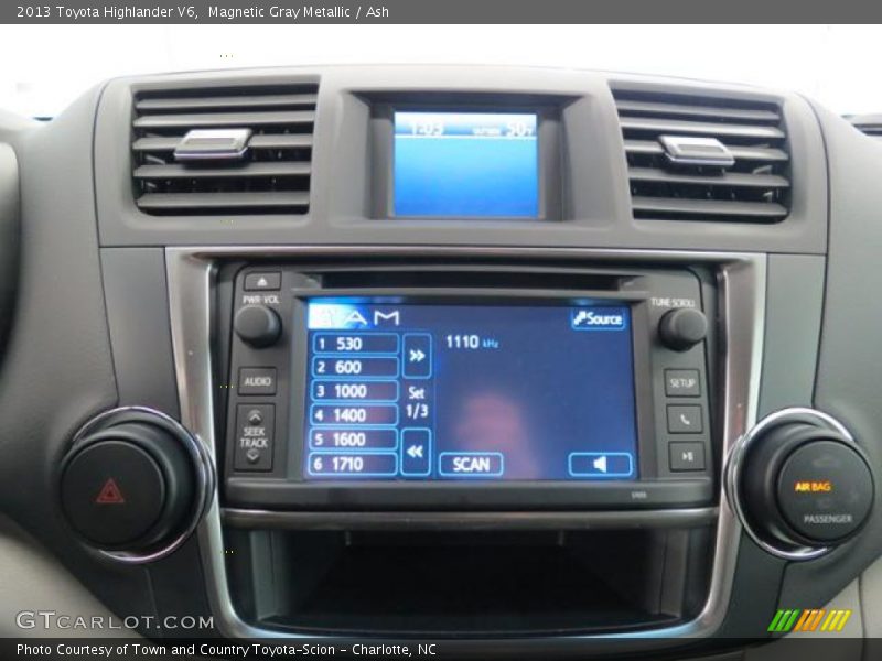 Magnetic Gray Metallic / Ash 2013 Toyota Highlander V6