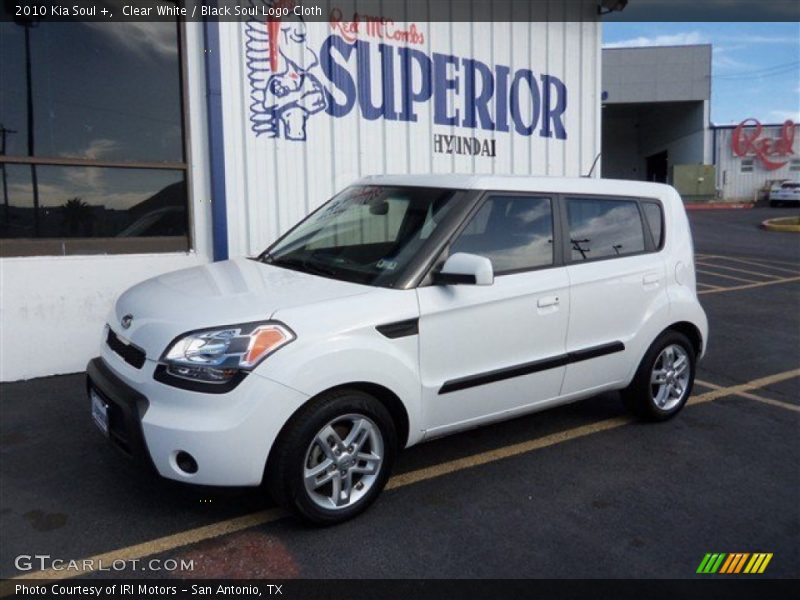Clear White / Black Soul Logo Cloth 2010 Kia Soul +