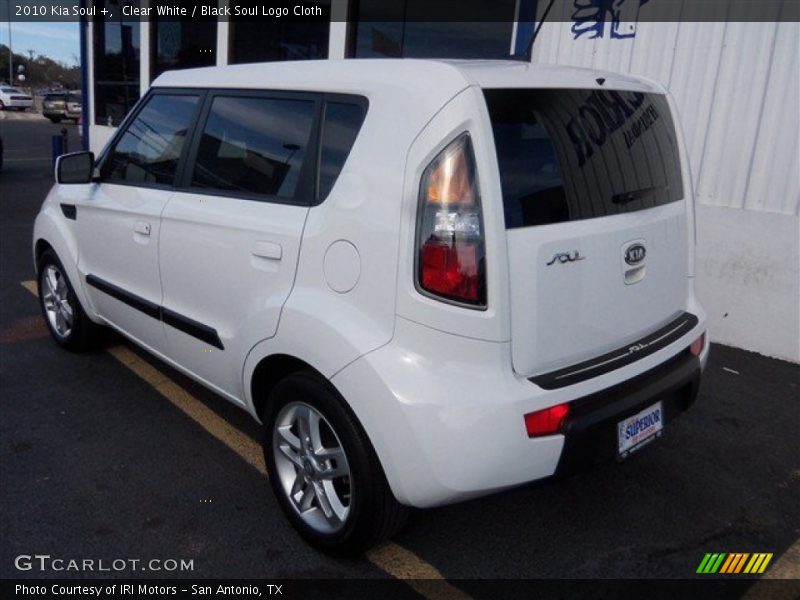 Clear White / Black Soul Logo Cloth 2010 Kia Soul +