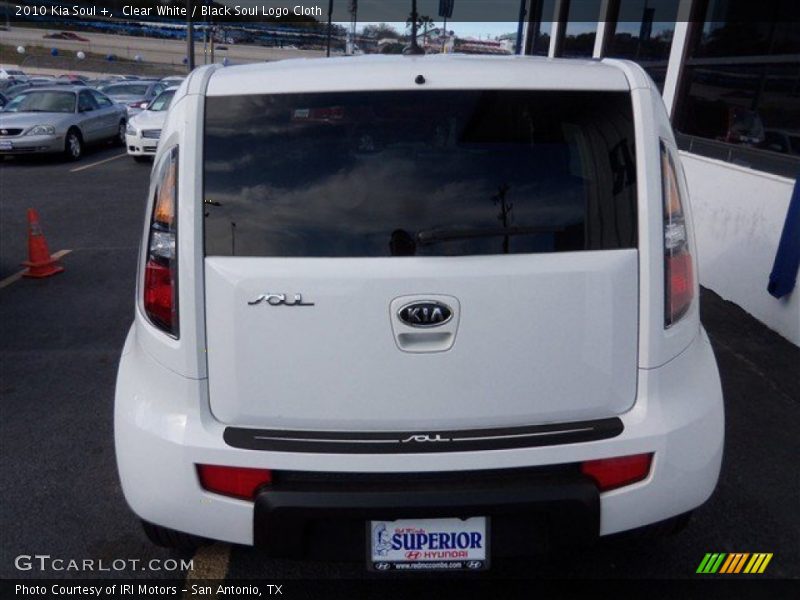 Clear White / Black Soul Logo Cloth 2010 Kia Soul +