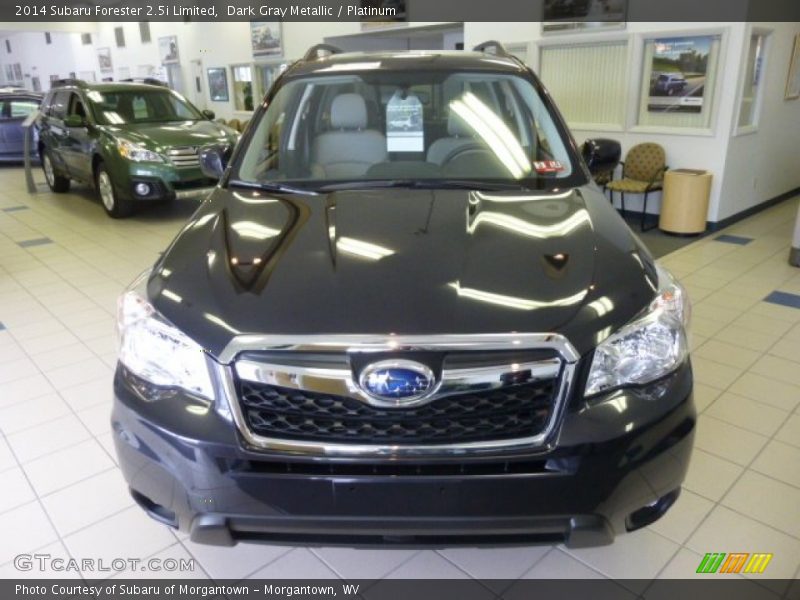 Dark Gray Metallic / Platinum 2014 Subaru Forester 2.5i Limited