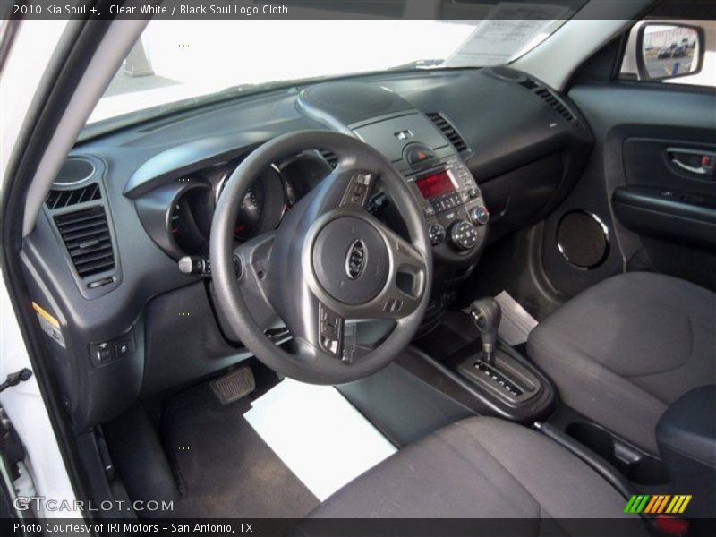 Clear White / Black Soul Logo Cloth 2010 Kia Soul +