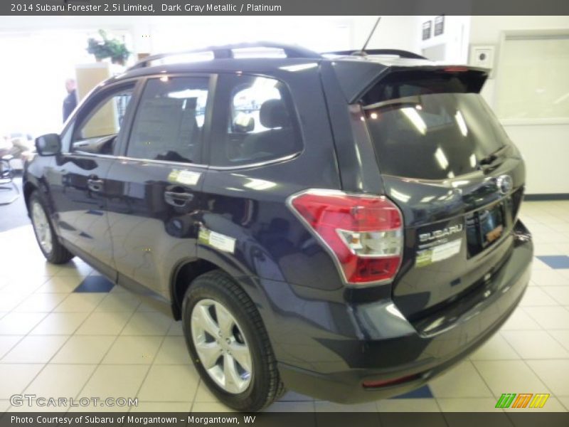 Dark Gray Metallic / Platinum 2014 Subaru Forester 2.5i Limited