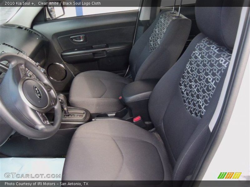 Clear White / Black Soul Logo Cloth 2010 Kia Soul +