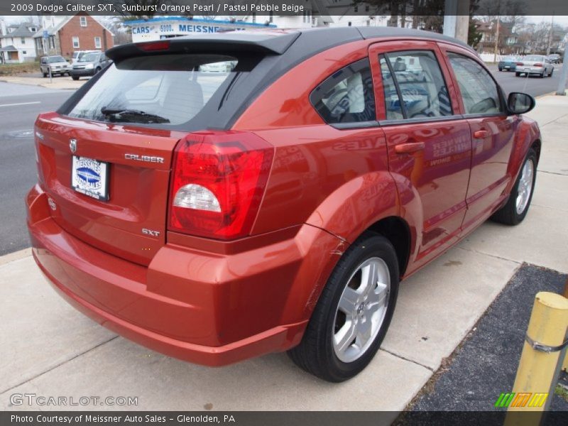 Sunburst Orange Pearl / Pastel Pebble Beige 2009 Dodge Caliber SXT