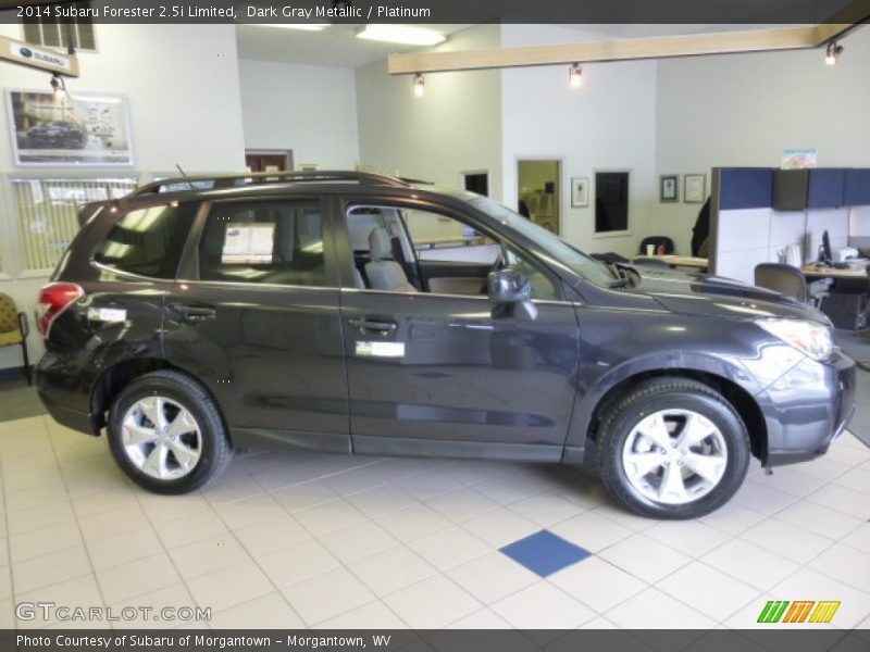 Dark Gray Metallic / Platinum 2014 Subaru Forester 2.5i Limited