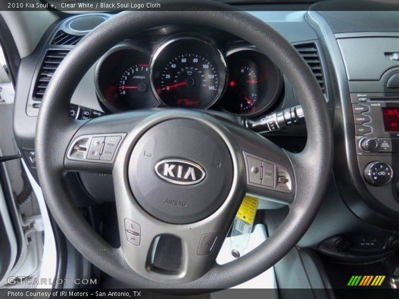 Clear White / Black Soul Logo Cloth 2010 Kia Soul +