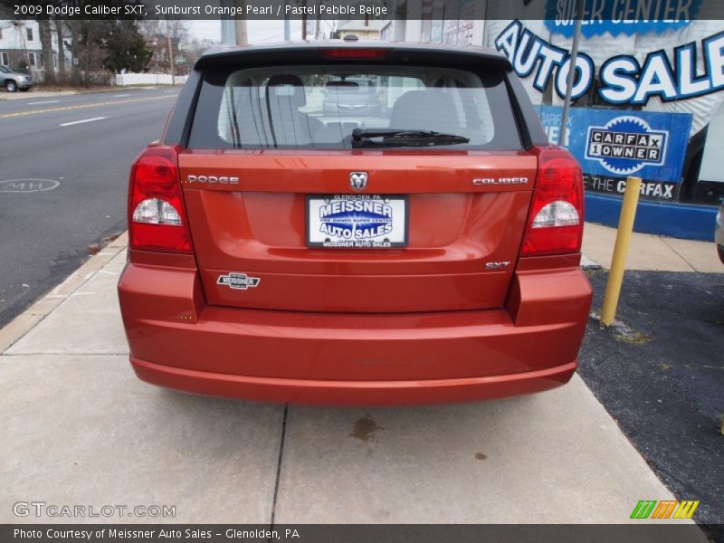 Sunburst Orange Pearl / Pastel Pebble Beige 2009 Dodge Caliber SXT