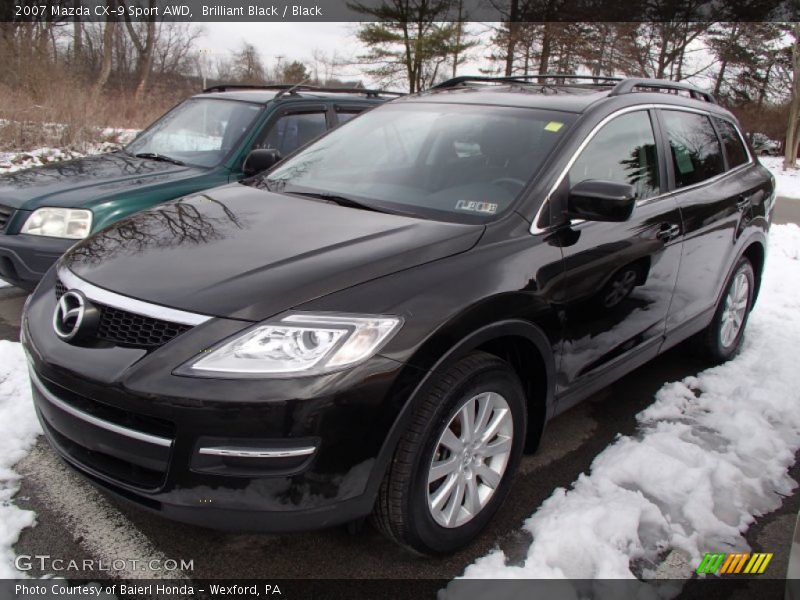 Brilliant Black / Black 2007 Mazda CX-9 Sport AWD