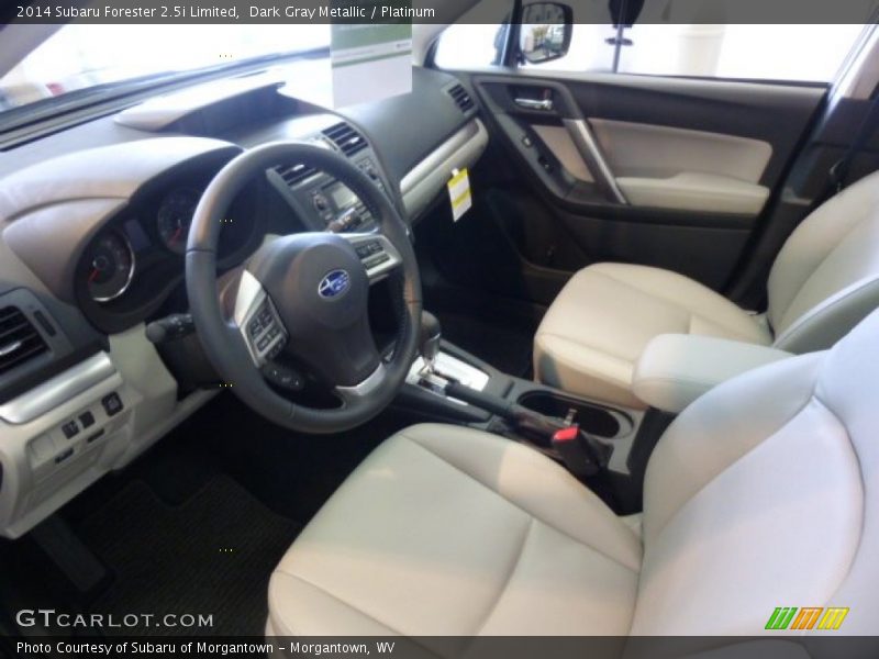 Dark Gray Metallic / Platinum 2014 Subaru Forester 2.5i Limited