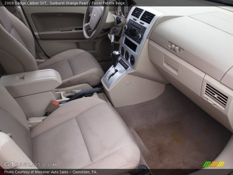 Sunburst Orange Pearl / Pastel Pebble Beige 2009 Dodge Caliber SXT