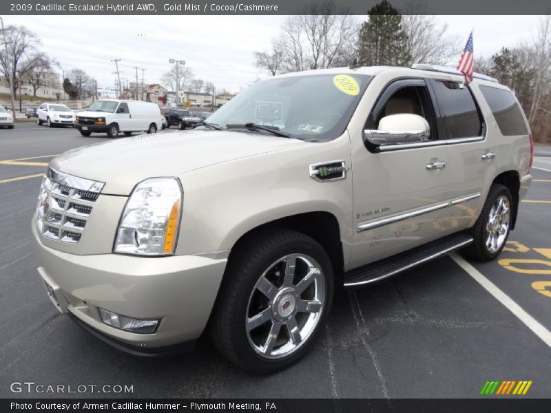 Gold Mist / Cocoa/Cashmere 2009 Cadillac Escalade Hybrid AWD