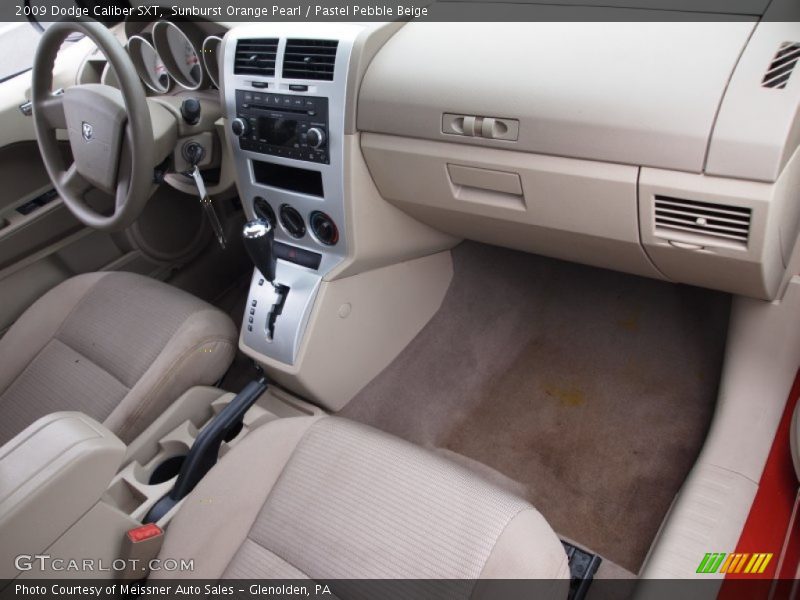 Sunburst Orange Pearl / Pastel Pebble Beige 2009 Dodge Caliber SXT