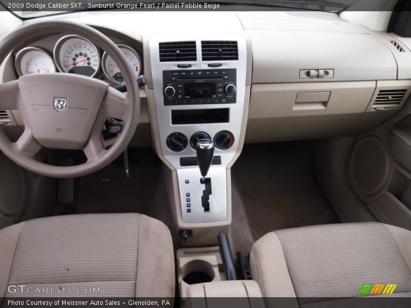 Sunburst Orange Pearl / Pastel Pebble Beige 2009 Dodge Caliber SXT