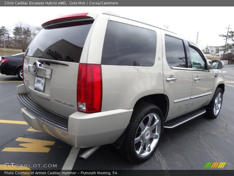 Gold Mist / Cocoa/Cashmere 2009 Cadillac Escalade Hybrid AWD