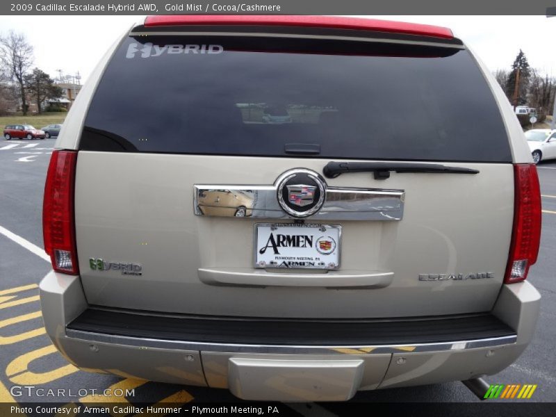 Gold Mist / Cocoa/Cashmere 2009 Cadillac Escalade Hybrid AWD