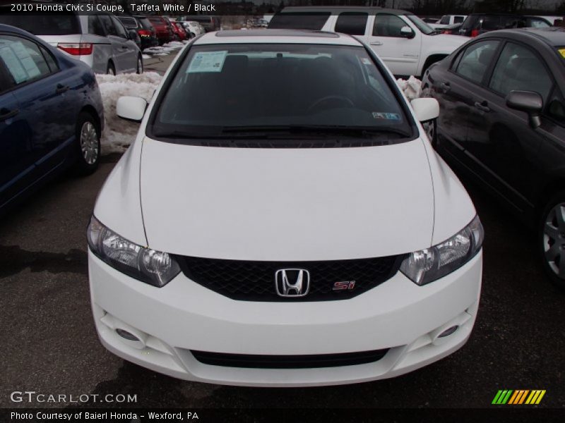 Taffeta White / Black 2010 Honda Civic Si Coupe