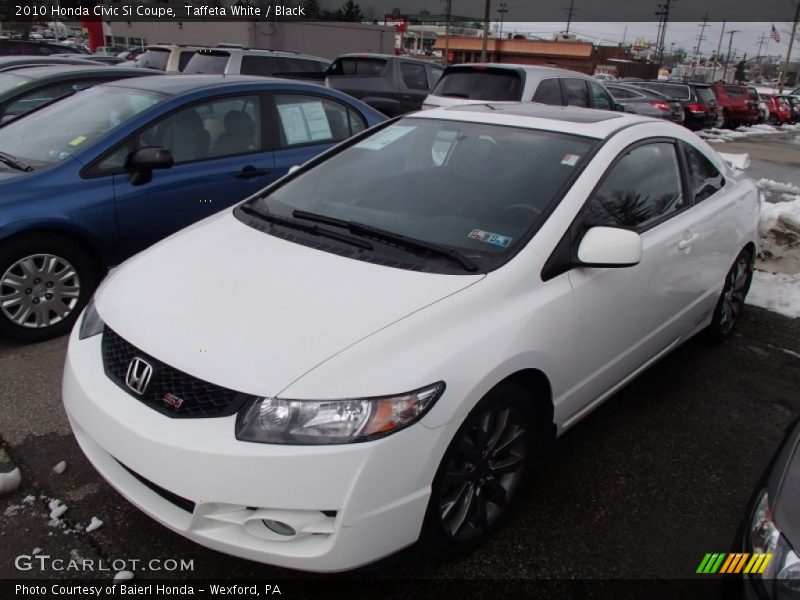 Taffeta White / Black 2010 Honda Civic Si Coupe
