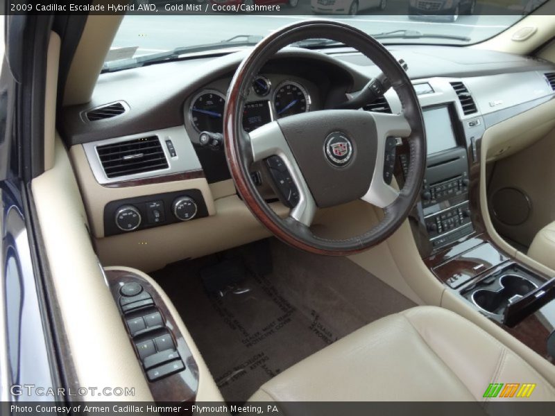 Gold Mist / Cocoa/Cashmere 2009 Cadillac Escalade Hybrid AWD